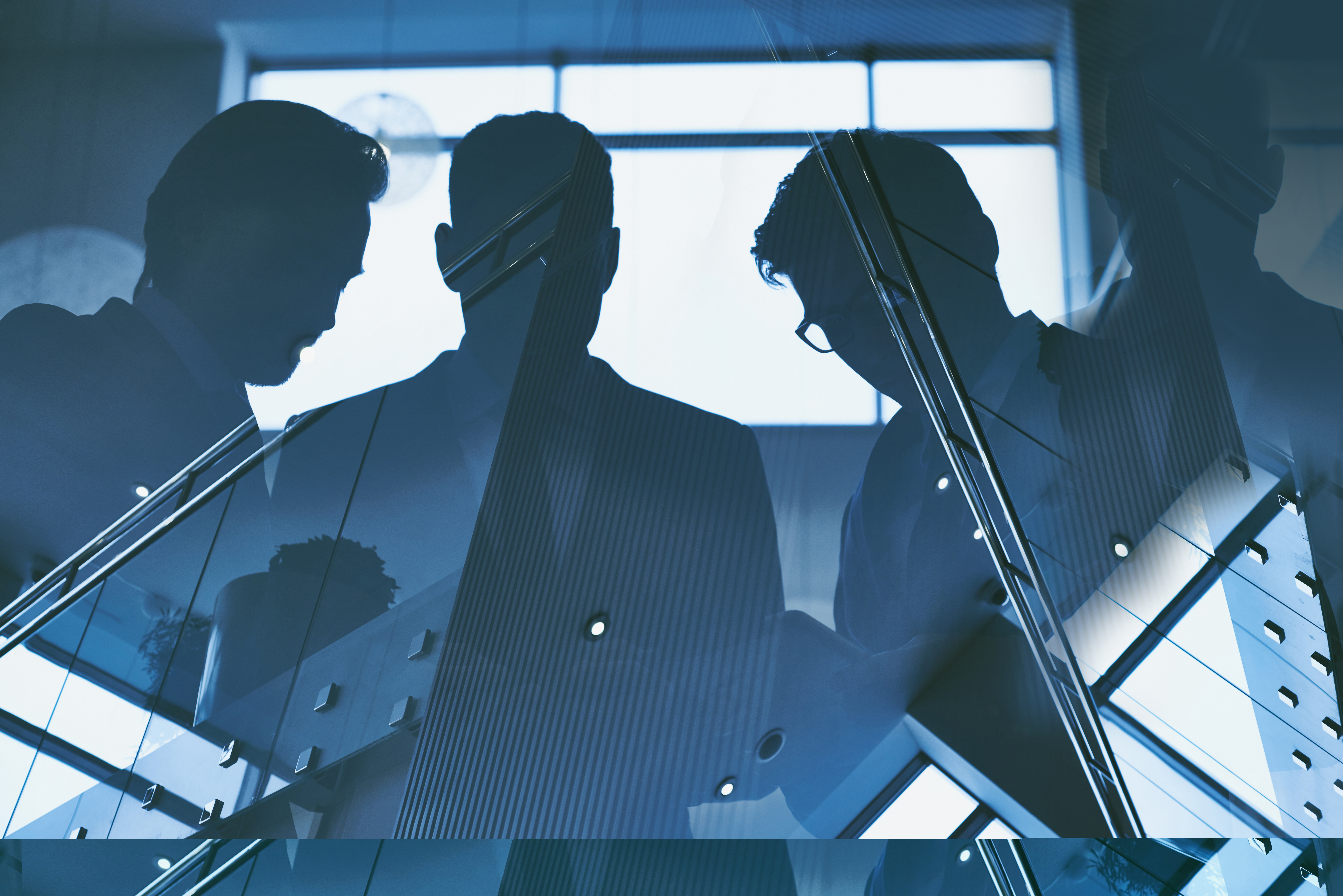 Businessmen Reflection